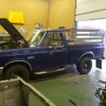 Just rolled in, this 1988 #bricknose #f150 has seen better days. The body is actually excellent, it just everything else. The paint is gone for a second time. It had a factory warranty respray by ford back in the day. Everything underneath looks like it was dug up with the titanic. Its a 4x4 flavor though with a 5 litre and a 5spd.
#ford #fomoco #fsb #truck #squarebody #4x4 #5spd #savethemanuals #forgotten #302 #pickup #rust #projecttruck #theydontmakethemliketheyusedto #realtruck #justrolledintotheshop